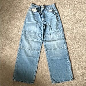 Madewell Light Blue Super Wide Leg Jeans